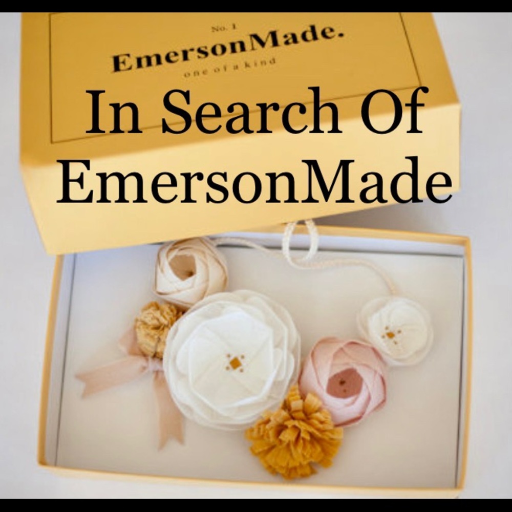 In SEARCH of EmersonMade flower pins, brooches. Want to purchase!